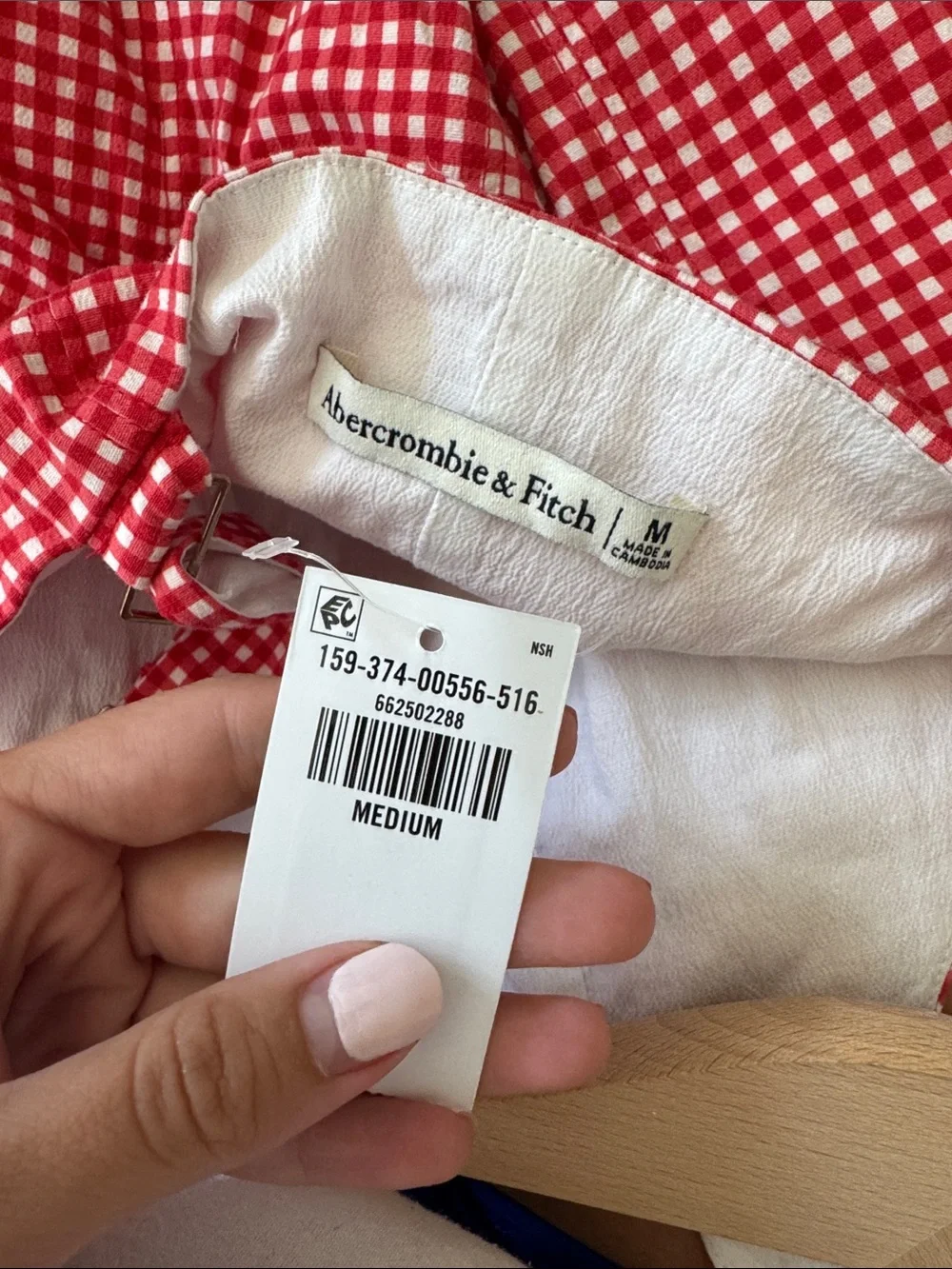 Abercrombie & Fitch Red Gingham Sundress - Picture 4 of 4